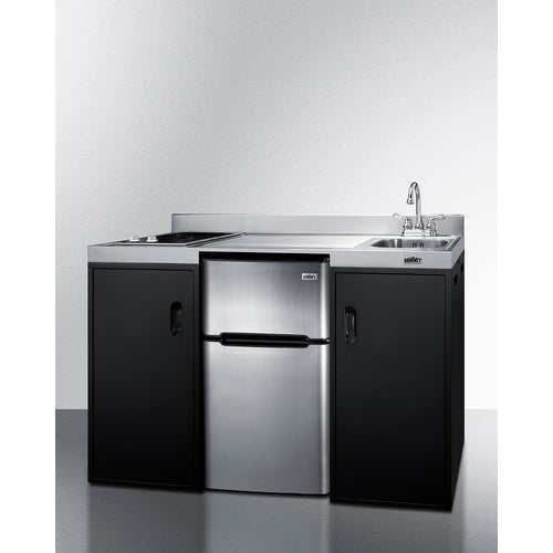 Summit - 54" Wide All-In-One Kitchenette, ADA Counter Height