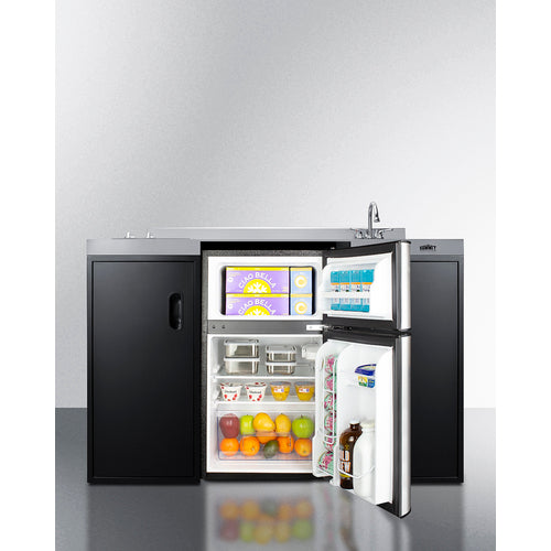 Summit - 54" Wide All-In-One Kitchenette, ADA Counter Height Summit - 54" Wide All-In-One Kitchenette, ADA Counter Height