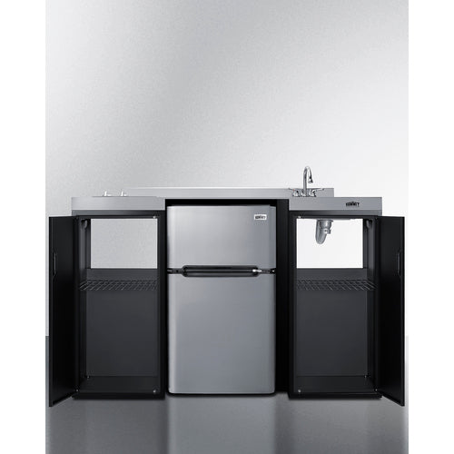 Summit - 54" Wide All-In-One Kitchenette, ADA Counter Height Summit - 54" Wide All-In-One Kitchenette, ADA Counter Height