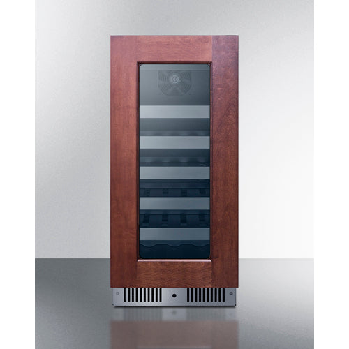 Summit - 15" wide built-in wine cellar with panel-ready glass door - CL155WC1PNR