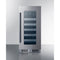 Summit - 15" wide built-in wine cellar with seamless stainless steel door trim - CL155WC1