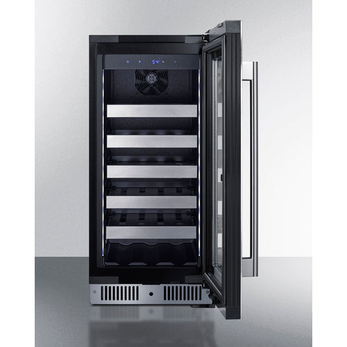 Summit - 15" wide built-in wine cellar with seamless stainless steel door trim - CL155WC1 Summit - 15" wide built-in wine cellar with seamless stainless steel door trim - CL155WC1