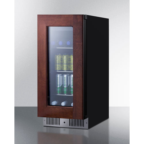 Summit - 15" wide built-in beverage center with panel-ready glass door - CL156BV1PNR Summit - 15" wide built-in beverage center with panel-ready glass door - CL156BV1PNR