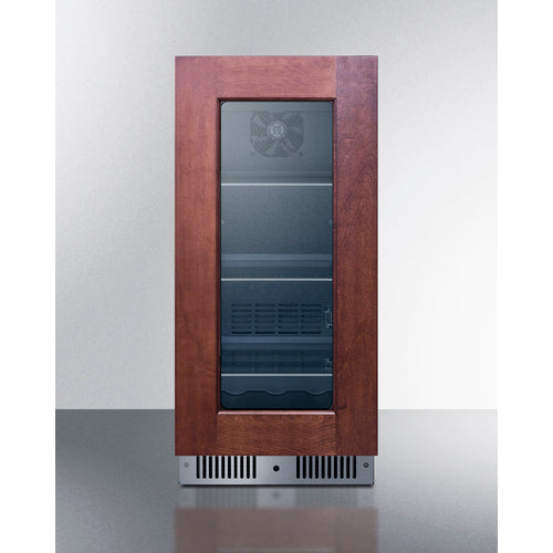 Summit - 15" wide built-in beverage center with panel-ready glass door - CL156BV1PNR Summit - 15" wide built-in beverage center with panel-ready glass door - CL156BV1PNR