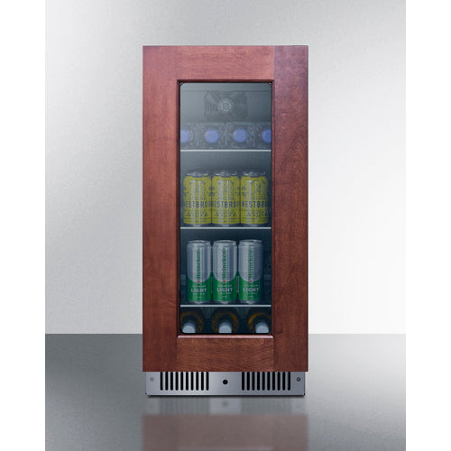 Summit - 15" wide built-in beverage center with panel-ready glass door - CL156BV1PNR Summit - 15" wide built-in beverage center with panel-ready glass door - CL156BV1PNR