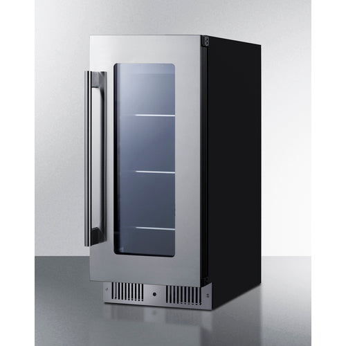 Summit - 15" wide built-in beverage center with seamless stainless steel door trim - CL156BV1 Summit - 15" wide built-in beverage center with seamless stainless steel door trim - CL156BV1