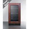Summit - 18" wide built-in beverage center with panel-ready glass door - CL181WBVPNR