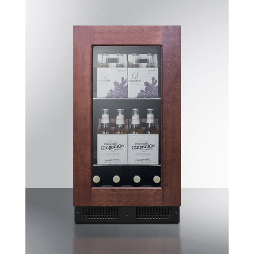 Summit - 18" wide built-in beverage center with panel-ready glass door - CL181WBVPNR Summit - 18" wide built-in beverage center with panel-ready glass door - CL181WBVPNR
