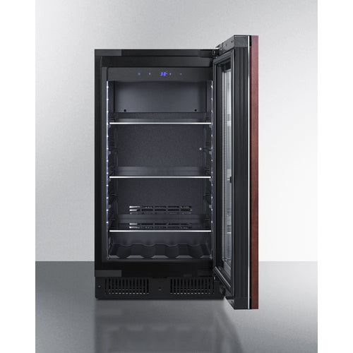 Summit - 18" wide built-in beverage center with panel-ready glass door - CL181WBVPNR Summit - 18" wide built-in beverage center with panel-ready glass door - CL181WBVPNR