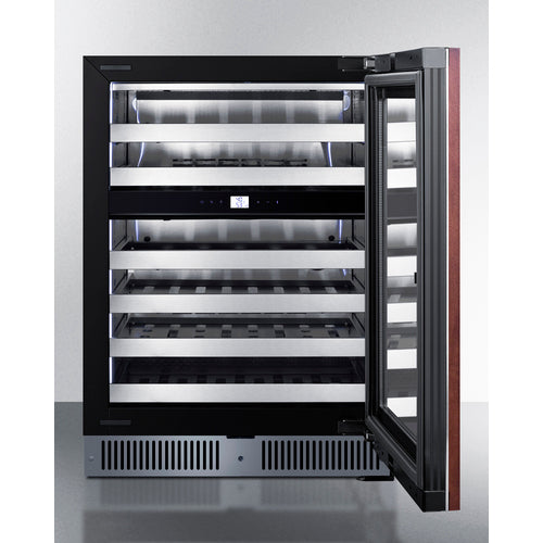 Summit - 24" wide premium dual zone undercounter wine cellar with panel-ready glass door - CL244WC2PNR Summit - 24" wide premium dual zone undercounter wine cellar with panel-ready glass door - CL244WC2PNR