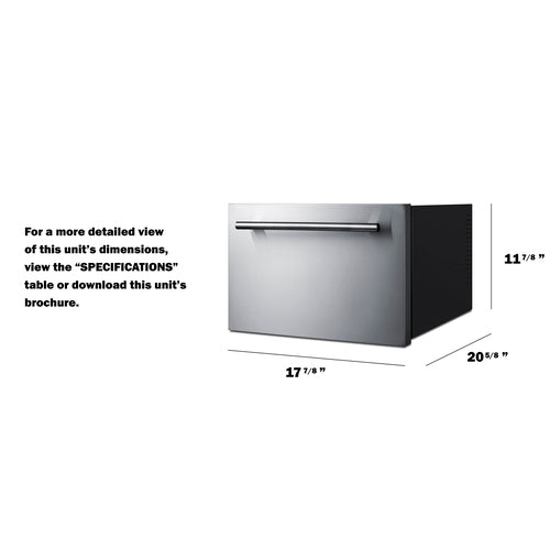 Summit - 18" Wide Built-In Wine/Beverage Cooler Drawer Summit - 18" Wide Built-In Wine/Beverage Cooler Drawer