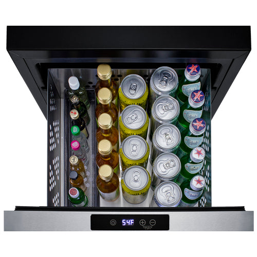 Summit - 18" Wide Built-In Wine/Beverage Cooler Drawer Summit - 18" Wide Built-In Wine/Beverage Cooler Drawer