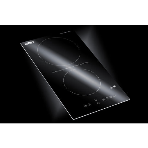 Summit - 12" Wide 230V 2-Burner Radiant Cooktop With Safety Shutoff - CRH2BT30230 Summit - 12" Wide 230V 2-Burner Radiant Cooktop With Safety Shutoff - CRH2BT30230