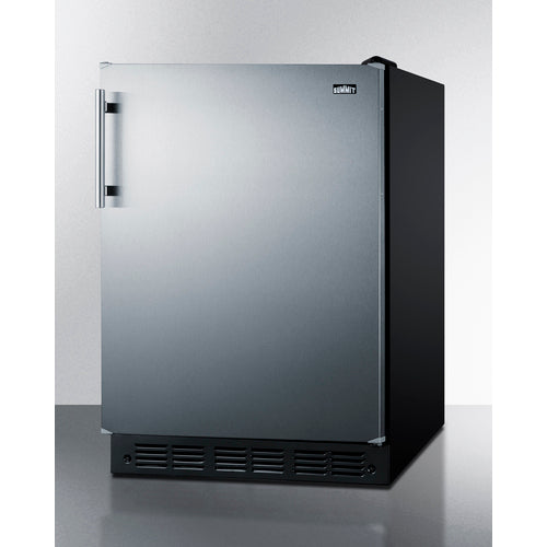 Summit - 24" wide undercounter European refrigerator-freezer - CT66BK2SS Summit - 24" wide undercounter European refrigerator-freezer - CT66BK2SS