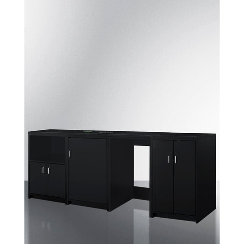 Summit - 85" wide casework suite with refrigerator, microwave, and cabinets - CWSUITE85G Summit - 85" wide casework suite with refrigerator, microwave, and cabinets - CWSUITE85G