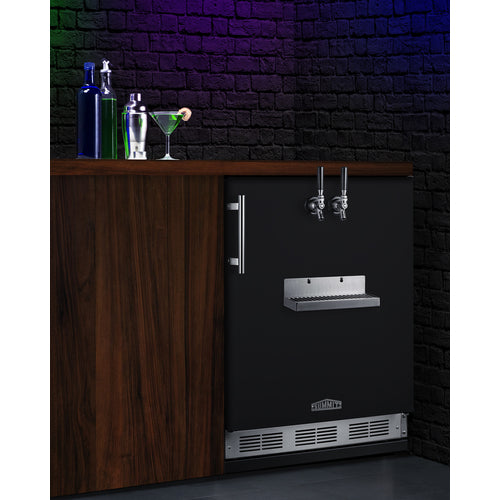 Summit - Built-in undercounter front tap kegerator for commercial or home use - SBC58BFRTP Summit - Built-in undercounter front tap kegerator for commercial or home use - SBC58BFRTP
