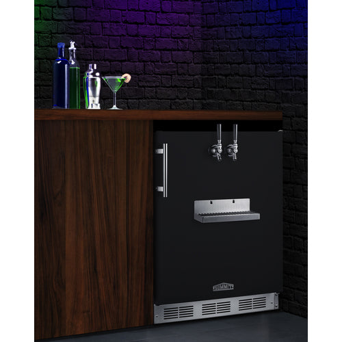 Summit - Built-in undercounter ADA height front tap kegerator for commercial or home use - SBC58BFRTPADA