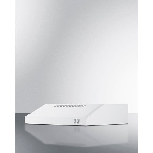 Summit - 20" Under Cabinet Convertible Range Hood - White