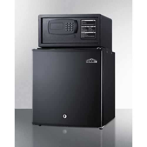 Summit - Solid door minibar, hotel safe, and stacking kit - MBSAFEB