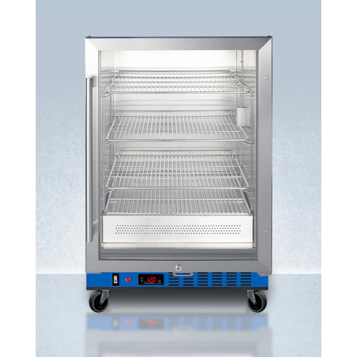 Summit - Single chamber blanket warmer with glass door, stainless steel interior, digital thermostat, and lock - PTHC65GUC