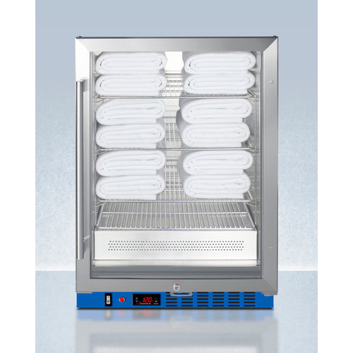 Summit - Single chamber blanket warmer with glass door, stainless steel interior, digital thermostat, and lock - PTHC65GUC Summit - Single chamber blanket warmer with glass door, stainless steel interior, digital thermostat, and lock - PTHC65GUC