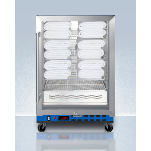 Summit - Single chamber blanket warmer with glass door, stainless steel interior, digital thermostat, and lock - PTHC65GUC Summit - Single chamber blanket warmer with glass door, stainless steel interior, digital thermostat, and lock - PTHC65GUC