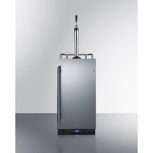 Summit - 15" wide kegerator with curved beer tap kit included - SBC15SNAKE