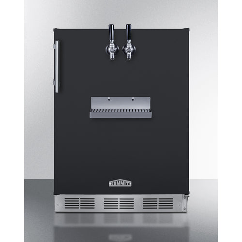 Summit - Built-in undercounter ADA height front tap kegerator for commercial or home use - SBC58BFRTPADA