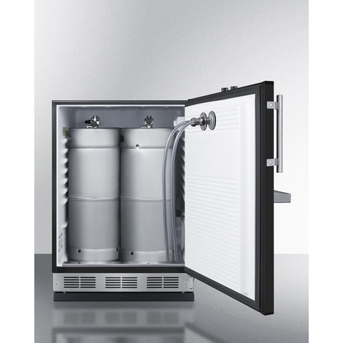 Summit - Built-in undercounter front tap kegerator for commercial or home use - SBC58BFRTP Summit - Built-in undercounter front tap kegerator for commercial or home use - SBC58BFRTP