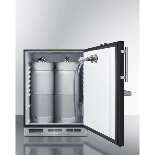 Summit - Built-in undercounter ADA height front tap kegerator for commercial or home use - SBC58BFRTPADA Summit - Built-in undercounter ADA height front tap kegerator for commercial or home use - SBC58BFRTPADA