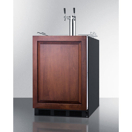 Summit - ADA compliant dual tap kegerator to serve both beer and wine - SBC58BLBIADAIFTWINBW