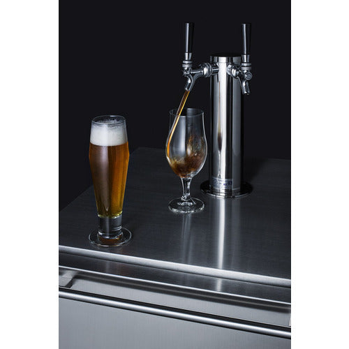 Summit - Commercially approved dual tap kit to serve beer and wine - KITSBCTWINBW