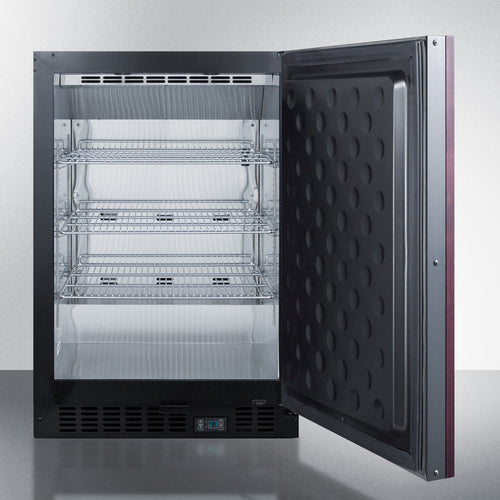 Summit - Built-in undercounter commercial refrigerator with solid panel-ready door and SS interior - SCR610BLSDV1IF Summit - Built-in undercounter commercial refrigerator with solid panel-ready door and SS interior - SCR610BLSDV1IF