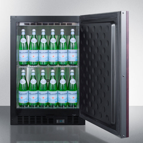 Summit - Built-in undercounter commercial refrigerator with solid panel-ready door and SS interior - SCR610BLSDV1IF