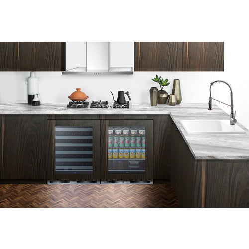 Summit - Shallow 18" deep 24" wide undercounter beverage center - SDHG2443PNR Summit - Shallow 18" deep 24" wide undercounter beverage center - SDHG2443PNR