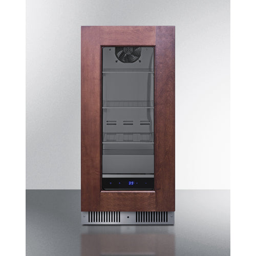 Summit - Shallow 18" deep 15" wide undercounter beverage center - SDHG1533PNR