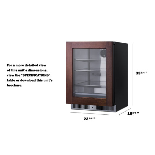 Summit - Shallow 18" deep 24" wide undercounter beverage center - SDHG2443PNR Summit - Shallow 18" deep 24" wide undercounter beverage center - SDHG2443PNR