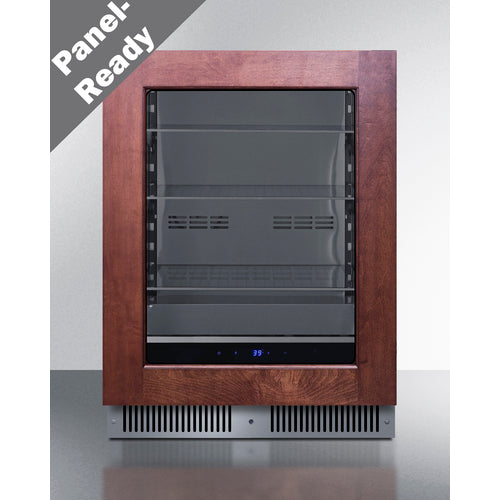 Summit - Shallow 18" deep 24" wide undercounter beverage center - SDHG2443PNR