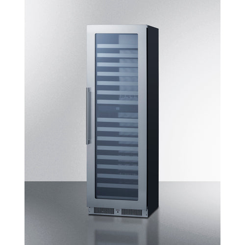 Summit - Full-size built-in 24" wide 18" deep 98-bottle dual zone wine cellar - SDHWC98