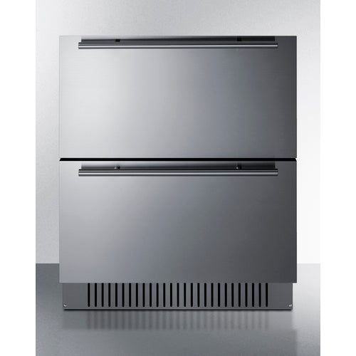 Summit - 27" wide built-in undercounter ADA height 2-drawer outdoor all-refrigerator - SPR275OS2DCSSADA
