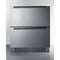 Summit - 27" wide built-in undercounter ADA height 2-drawer outdoor all-refrigerator - SPR275OS2DCSSADA