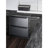 Summit - 27" wide built-in undercounter 2-drawer outdoor all-refrigerator - SPR275OS2DCSS Summit - 27" wide built-in undercounter 2-drawer outdoor all-refrigerator - SPR275OS2DCSS