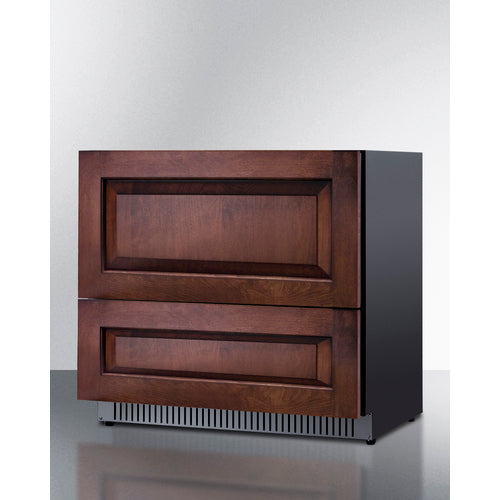 Summit - 36" wide built-in undercounter 2-drawer all-refrigerator - SPR36332DPNR