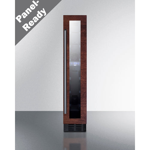 Summit - 6" wide ADA compliant built-in undercounter wine cellar with panel-ready door trim - SWC007PNR