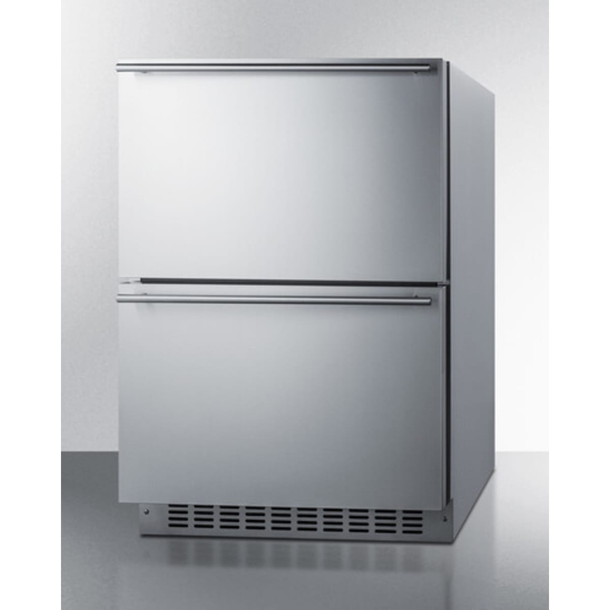 Summit - 24" wide indoor/outdoor 2-drawer refrigerator-freezer - ADRF244CSS Summit - 24" wide indoor/outdoor 2-drawer refrigerator-freezer - ADRF244CSS