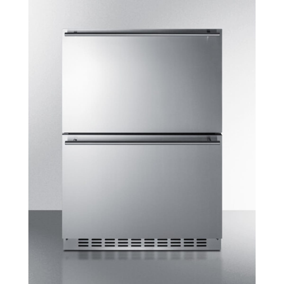 Summit - 24" wide indoor/outdoor 2-drawer refrigerator-freezer - ADRF244CSS Summit - 24" wide indoor/outdoor 2-drawer refrigerator-freezer - ADRF244CSS