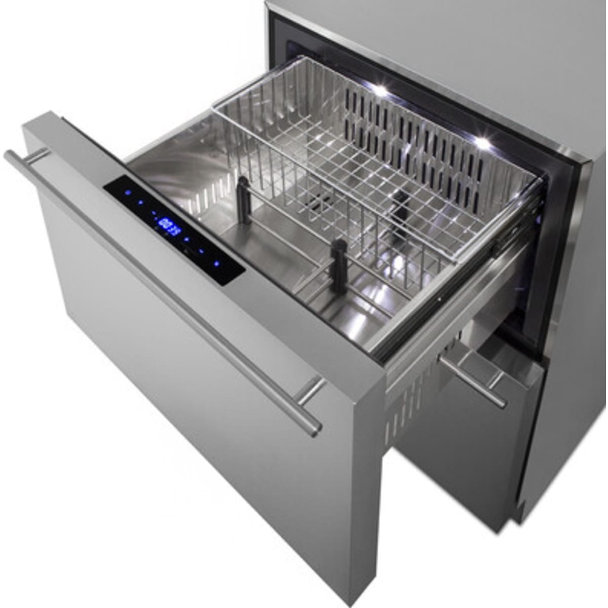 Summit - 24" wide indoor/outdoor 2-drawer refrigerator-freezer - ADRF244CSS Summit - 24" wide indoor/outdoor 2-drawer refrigerator-freezer - ADRF244CSS