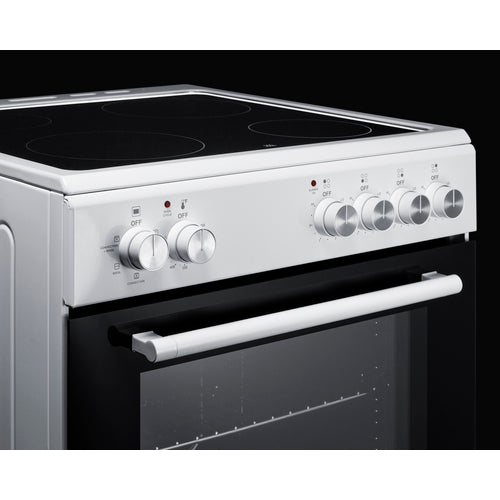 Summit - 20" wide smooth-top electric range in white - REXT20W Summit - 20" wide smooth-top electric range in white - REXT20W