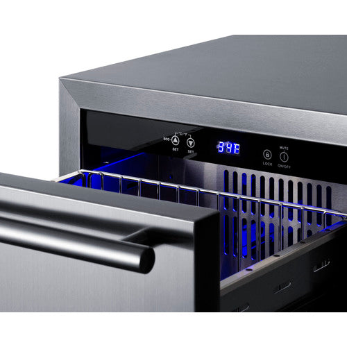 Summit - 18" Wide 2-Drawer All-Refrigerator, ADA Compliant (Panels Not Included) Summit - 18" Wide 2-Drawer All-Refrigerator, ADA Compliant (Panels Not Included)