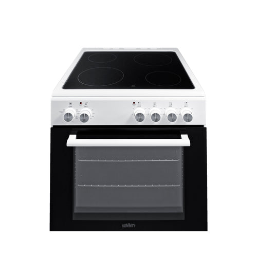 Summit - 24" wide smooth-top electric range in white - REXT24W Summit - 24" wide smooth-top electric range in white - REXT24W
